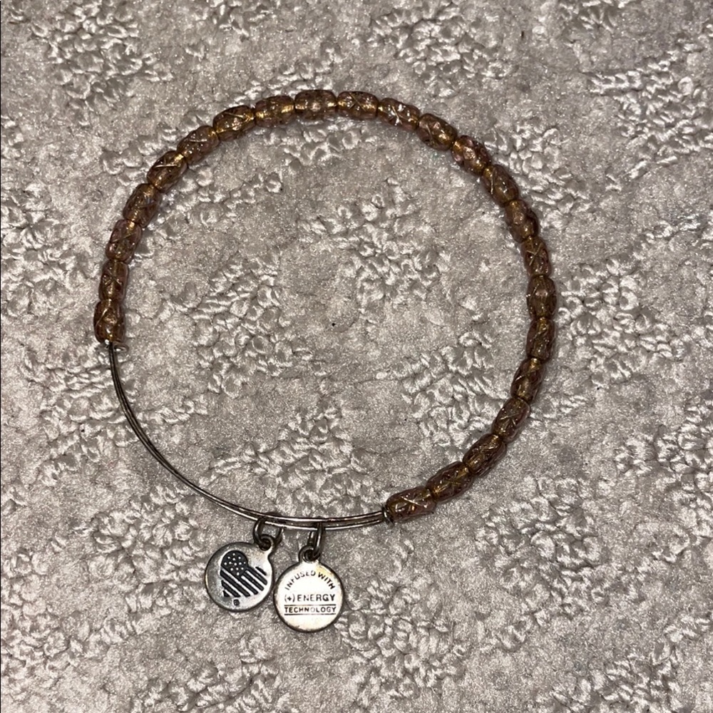 Alex and Ani Brown Beaded Bracelet